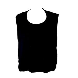 GRACE Black sleeveless knit top. SZ 3X